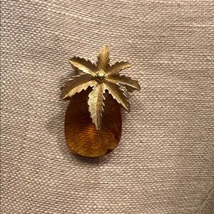 Vintage 1970s “Autumn Haze” Pineapple Brooch